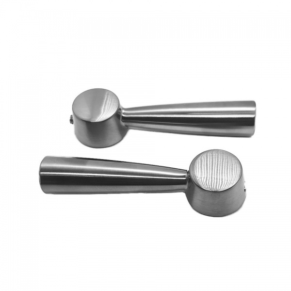 Replacement Brushed Nickel Sink Tap Levers - 28 Teeth Valves